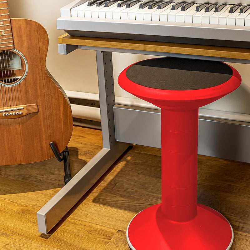 Storex كرسي ويجل من ستوركس - مقعد نشط مرن للفصول الدراسية والدراسة في المنزل، ارتفاع قابل للتعديل من 12 إلى 18 بوصة، أحمر (00302U01C) - Image 3